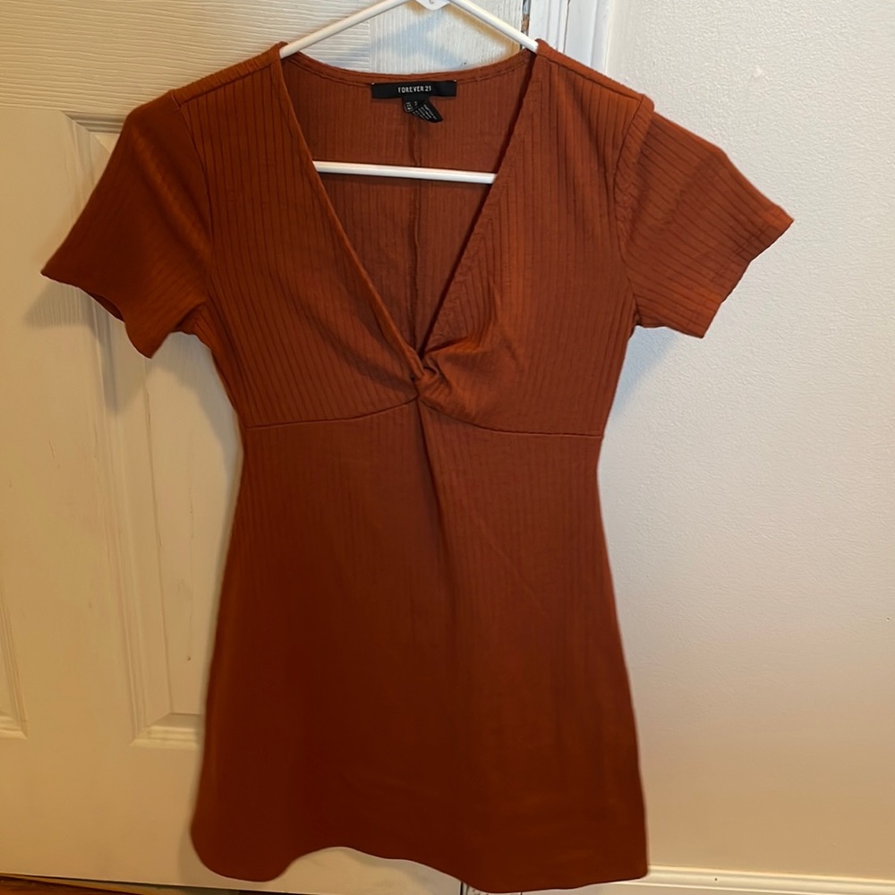 Brown Cotton Dress